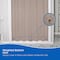 Kenney Mfg Lightweight PEVA Shower Curtain Liner and C-Ring Set, 70in W x 72in H, Taupe KN61754 - alternate 4